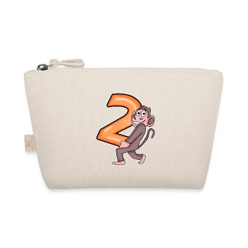2 birthday 2 years old with animal motif - two - Organic Pouch - nature - Front