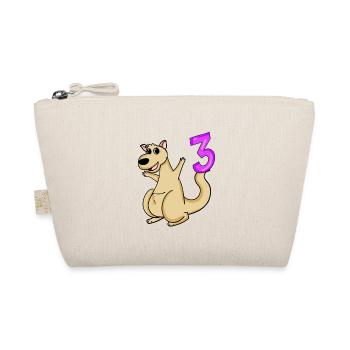 3 birthday 3 years old with animal motif - three - Organic Pouch - nature - Front