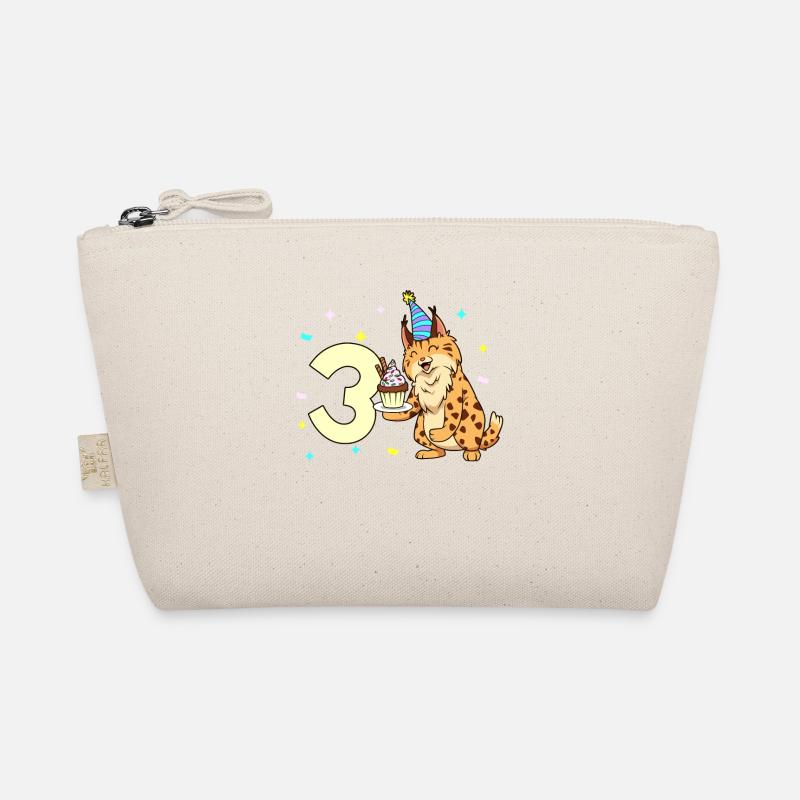 Mit Luchs - Kinder Geburtstag 3 Jahre Bio-Täschchen