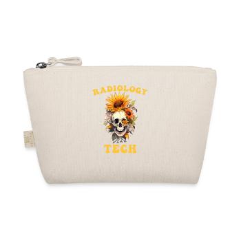 Radiology Tech Floral Skull Funny Sunflower Lover - Organic Pouch - nature - Front