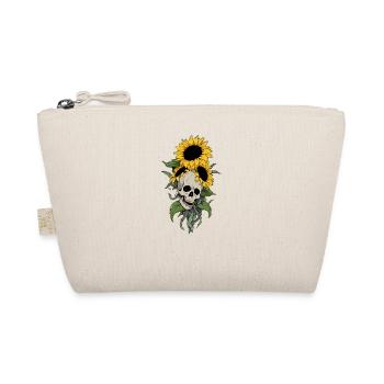 Rad Tech Sunflower Cool Floral Skull Gardening - Organic Pouch - nature - Front