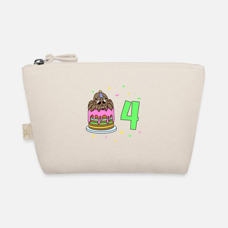 Avec araignée - Anniversaire des enfants 4 ans Trousse biologique