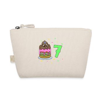 With Spider - Children's Birthday 7 Years - Organic Pouch - nature - Front