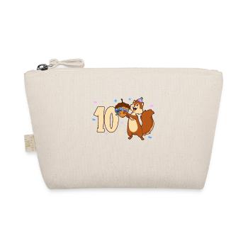 Chipmunk - Children's Birthday 10 Years - Organic Pouch - nature - Front