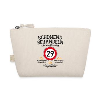 29. Geburtstag Schonend Behandeln 29 Alte Kiste 29 - Bio-Täschchen - Natur - Vorne