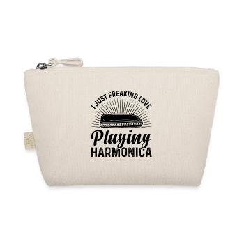 J’adore jouer de l’harmonica, amateur de musique - Trousse biologique - nature - Devant