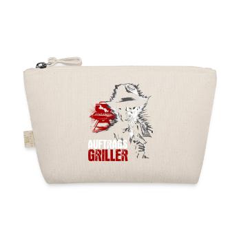 Auftragsgriller Grillmeister BBQ Grillen Geschenk - Bio-Täschchen - Natur - Vorne