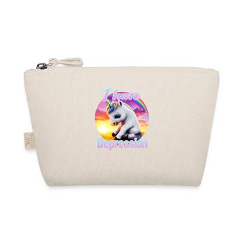 Depressed unicorn in sunset - Organic Pouch - nature - Front