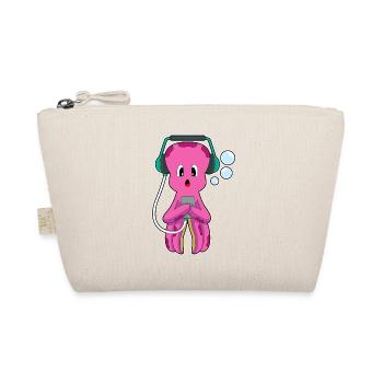 Octopus Headphones Music - Organic Pouch - nature - Front