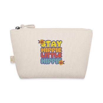 Hippie Karneval Kostüm Geschenk Peace - Bio-Täschchen - Natur - Vorne