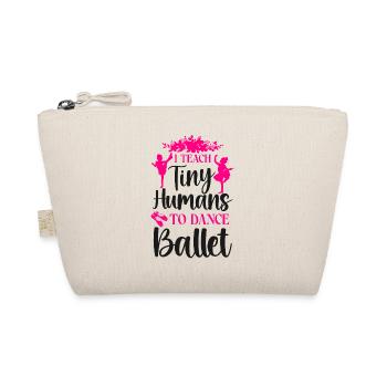 Ballet Dancer Dance Girl Ballerina - Organic Pouch - nature - Front