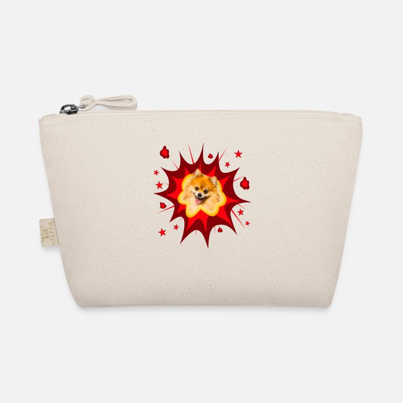 Comic Hund Design - Pow - Pomeranian - Zwergspitz Bio-Täschchen