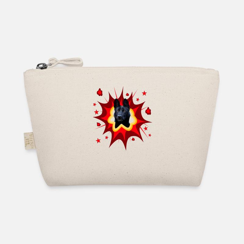 Conception de chien comique - Pow - Black Shepherd Trousse biologique