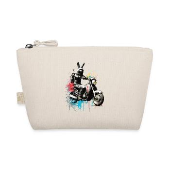 Graffiti rabbit on scooter motorcycle - Organic Pouch - nature - Front