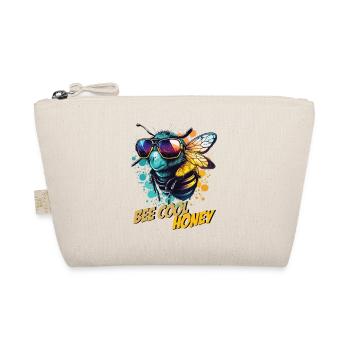Graffiti bumblebee with sunglasses Bee Cool Honey - Organic Pouch - nature - Front