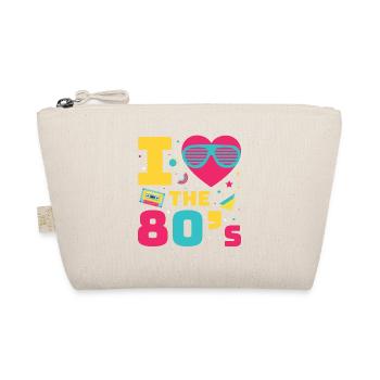 80er Jahre Retro KostümMottoparty Kostüm 90s Party - Bio-Täschchen - Natur - Vorne