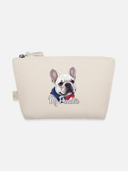 Niedliche Bulldogge Mops Hund - Bio-Täschchen - Natur
