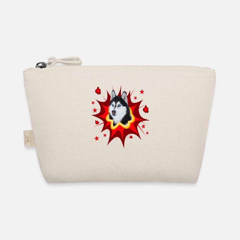 Conception de chien comique - Pow - Husky Trousse biologique
