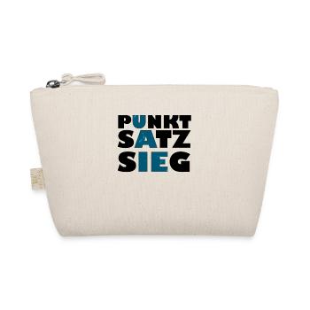 punkt satz sieg schwarz - Bio-Täschchen - Natur - Vorne