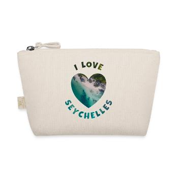 I Love Seychelles Seychellen Liebe - Bio-Täschchen - Natur - Vorne