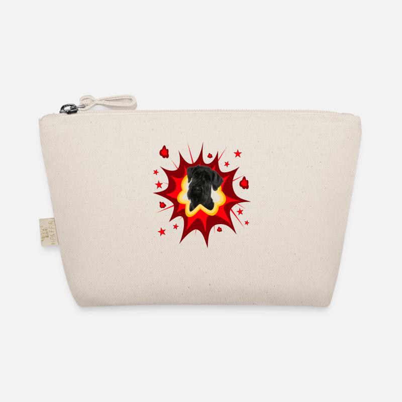 Comic Dog Design - Pow - Giant Schnauzer Organic Pouch