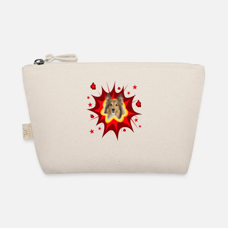Comic Hund Design - Pow - Shetland Sheepdog Bio-Täschchen