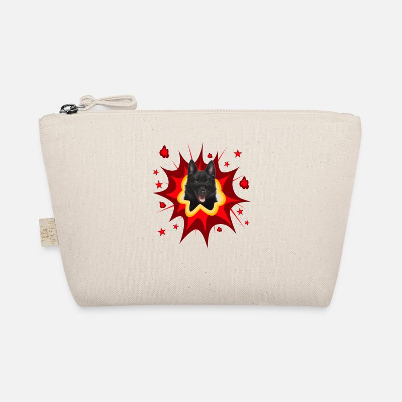 Comic Dog Design - Pow - Schipperke Organic Pouch