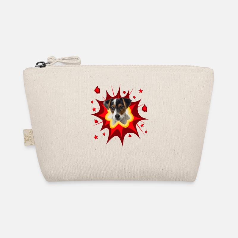 Comic Dog Design - Pow - Parson Russel Terrier Organic Pouch