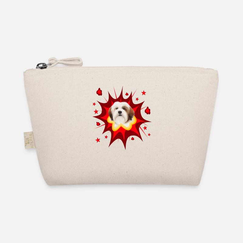 Comic Hund Design - Pow - Lhasa Apso Bio-Täschchen