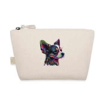 Chihuahua | Abstrakte Malerei | Farbe | Niedlicher - Bio-Täschchen - Natur - Vorne