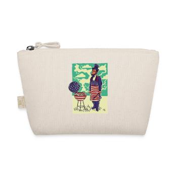 Grill Master USA Flag Abraham Lincoln Barbeque - Organic Pouch - nature - Front
