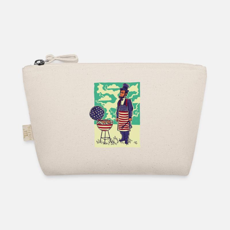 Grill Master USA Flag Abraham Lincoln Barbeque Organic Pouch