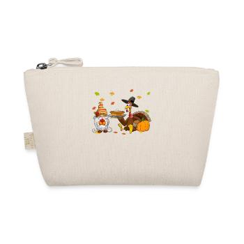 Happy Thanksgiving Turkey Gnome Pumpkin Autumn - Organic Pouch - nature - Front