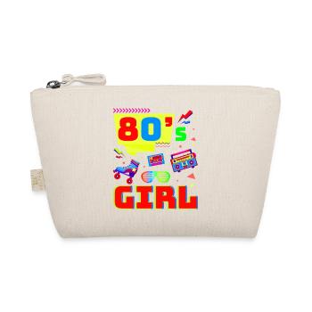 80er Jahre Retro KostümMottoparty Kostüm 90s Party - Bio-Täschchen - Natur - Vorne