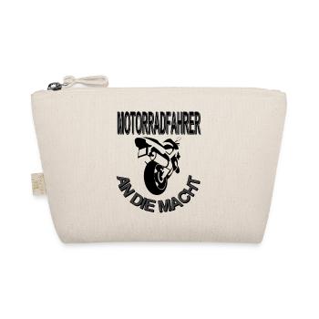 Motorrad fahrer Motorradfahrer Spruch Geschenkidee - Bio-Täschchen - Natur - Vorne