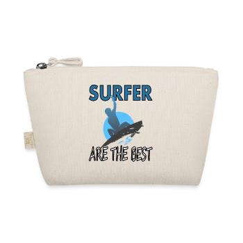 Surfer Water Sports Surfer Surfboard Gift - Organic Pouch - nature - Front