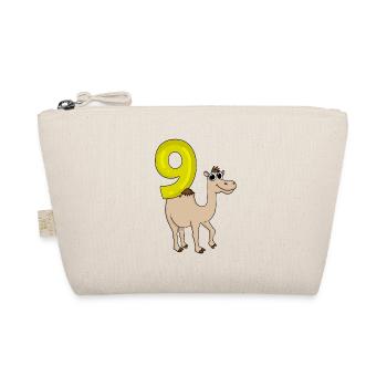 9 Birthday 9 years old with animal motif - nine - Organic Pouch - nature - Front