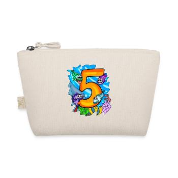 5 Anniversaire 5 ans avec motif animal - cinq - Trousse biologique - nature - Devant