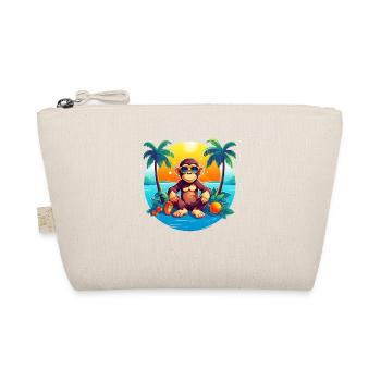 Beachside Monkey Adventure: Kühler und gemütlicher Sommer - Bio-Täschchen - Natur - Vorne