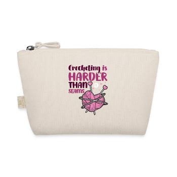 Crocheting is harder than it seams - Bio-Täschchen - Natur - Vorne