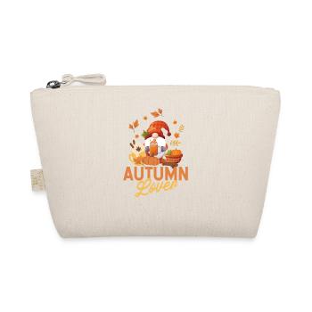 Autumn Lover Cute Hello Autumn Leaves Gnome - Organic Pouch - nature - Front