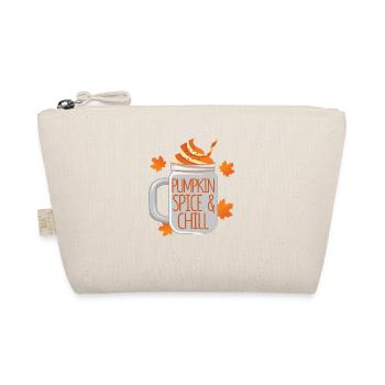 Pumpkin Spice And Chill Cute Fall Latte Mug Coffee - Organic Pouch - nature - Front