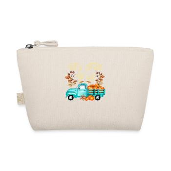It's Fall Her Pumpkin Lover Truck Hello - Organic Pouch - nature - Front