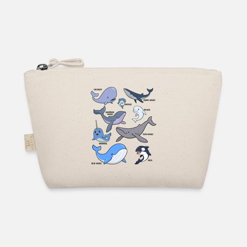 Viele verschiedene Walarten Bio-Täschchen