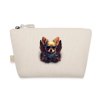 Chihuahua | Biker | Motorrad | Hund | Papa | Opa - Bio-Täschchen - Natur - Vorne
