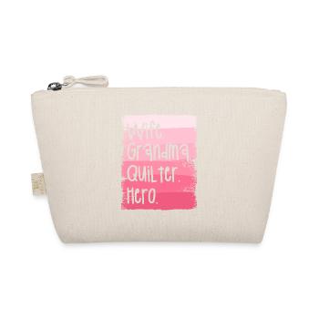 Femme Grand-mère Quilter Hero Couturière Quilting - Trousse biologique - nature - Devant
