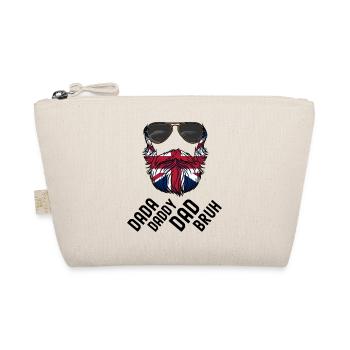 Beard Dad Bruh Fathers Day Patriotic United - Organic Pouch - nature - Front