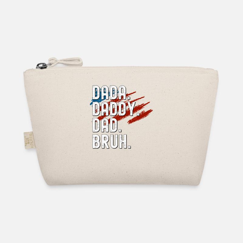Men Dada Daddy Dad Bruh Fathers Day Vintage Funny Organic Pouch
