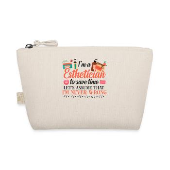 Cute Licensed Esthetician Skincare - Bio-Täschchen - Natur - Vorne