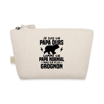 Je suis un papa ours comme un papa normal cadeau - Trousse biologique - nature - Devant